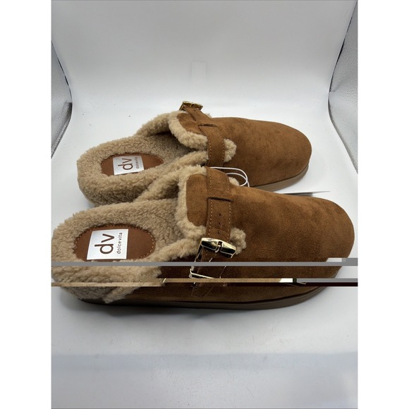 Dolce Vita Cozy Slide Clogs Women Cognac Slip-On Adjustable Buckle. Size 7 - Picture 5 of 13